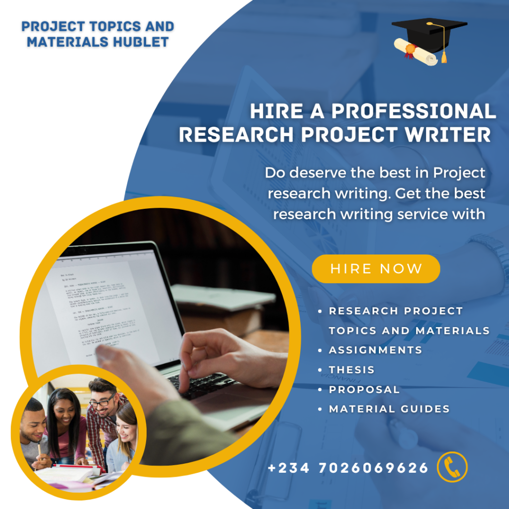 BUSINESS ADMINISTRATION PROJECT TOPICS AND MATERIALS FOR UNDERGRADUATE 2025